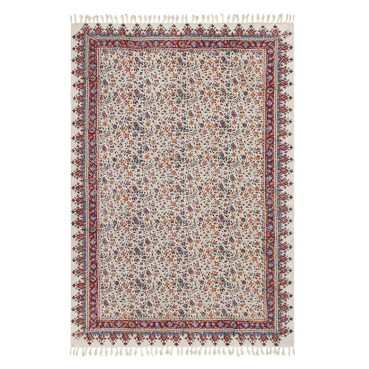 【新品・未使用】ペルシャ更紗 ペルシャ更紗 100×150cm 総柄 ブラウン マルチカバー – Persiadirect