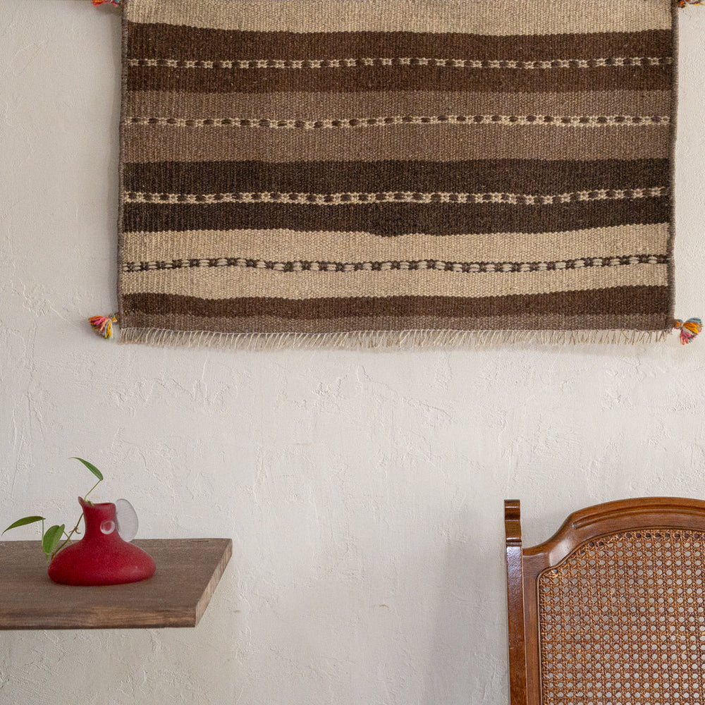 ペルシャ手織キリム ウール 玄関マット バクティアリ 50×80cm