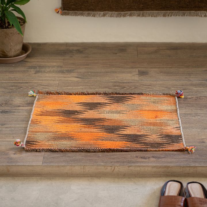 s*z様 インドキリム ウール 手織り ⑦156×87cm ペルシャ手織りキリム ウール ミニキリム サベ 50×66cm – Persiadirect
