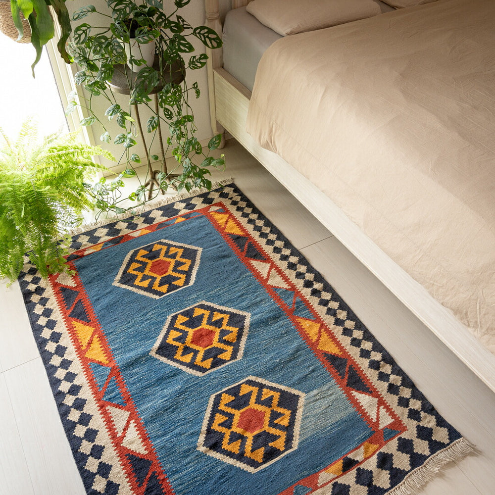 ペルシャ手織りキリム ラグサイズM (約100×150cm） – Persiadirect