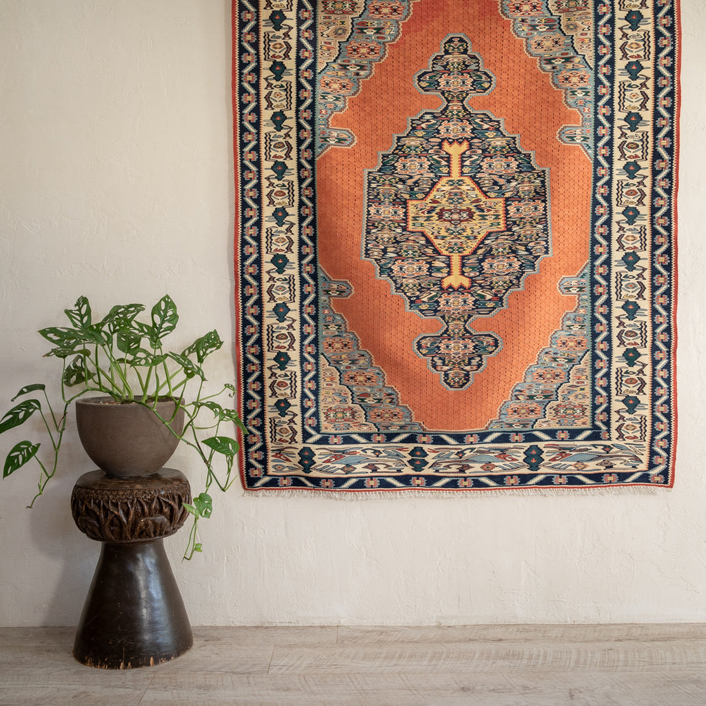 ペルシャ手織りキリム ウール ラグ セネ 118×152cm – Persiadirect