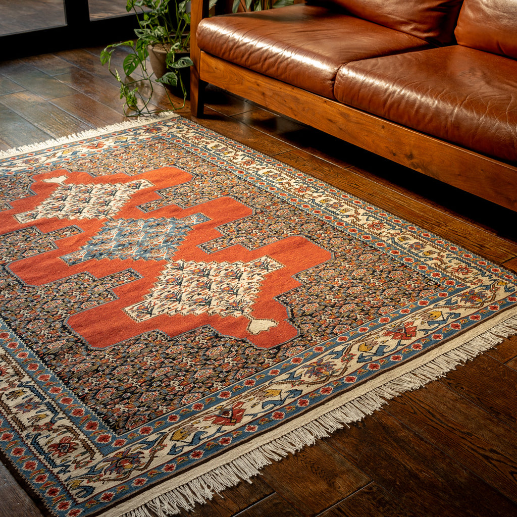 VINTAGEペルシャ手織りキリム高品質238x180cm VINTAGEペルシャ手織りキリム高品質238x180cm