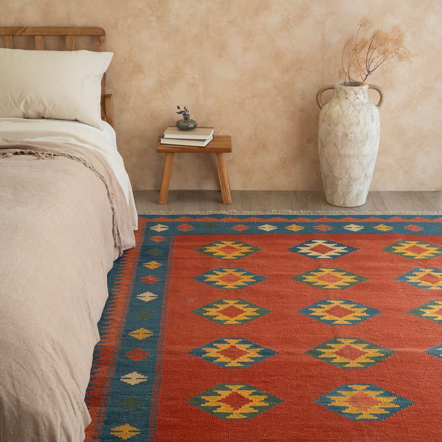 【キリム】約65×39.5㎝ Kilim Art Atelier／キリムの店＊キリムアートアトリエ 【絨毯