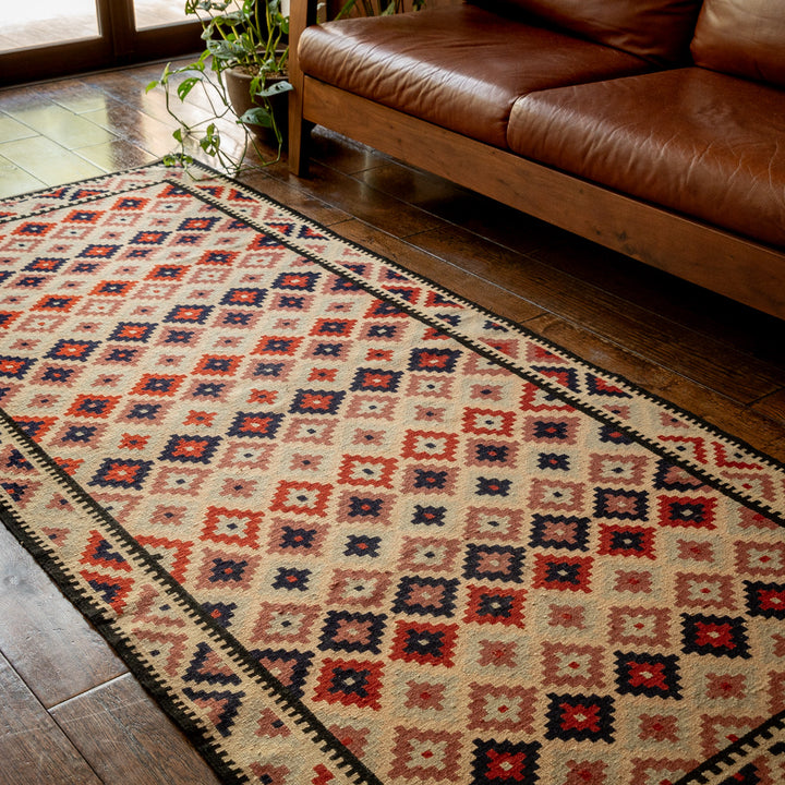 ペルシャ手織りキリム ウール ラグ シーラーズ 100×225cm – Persiadirect