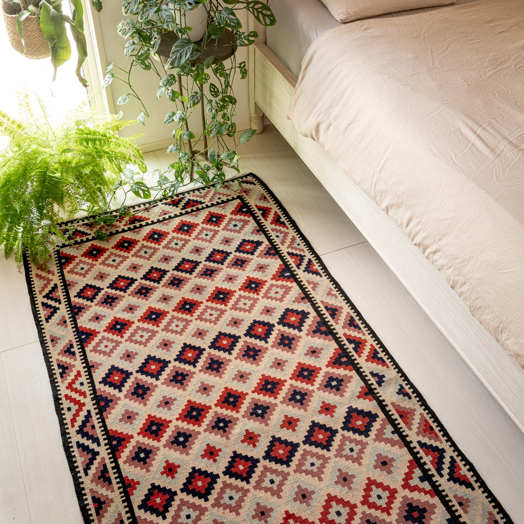 ペルシャ手織りキリム ウール ラグ シーラーズ 100×225cm – Persiadirect ペルシャ手織りキリム ウール ラグ シーラーズ 100×225cm – Persiadirect