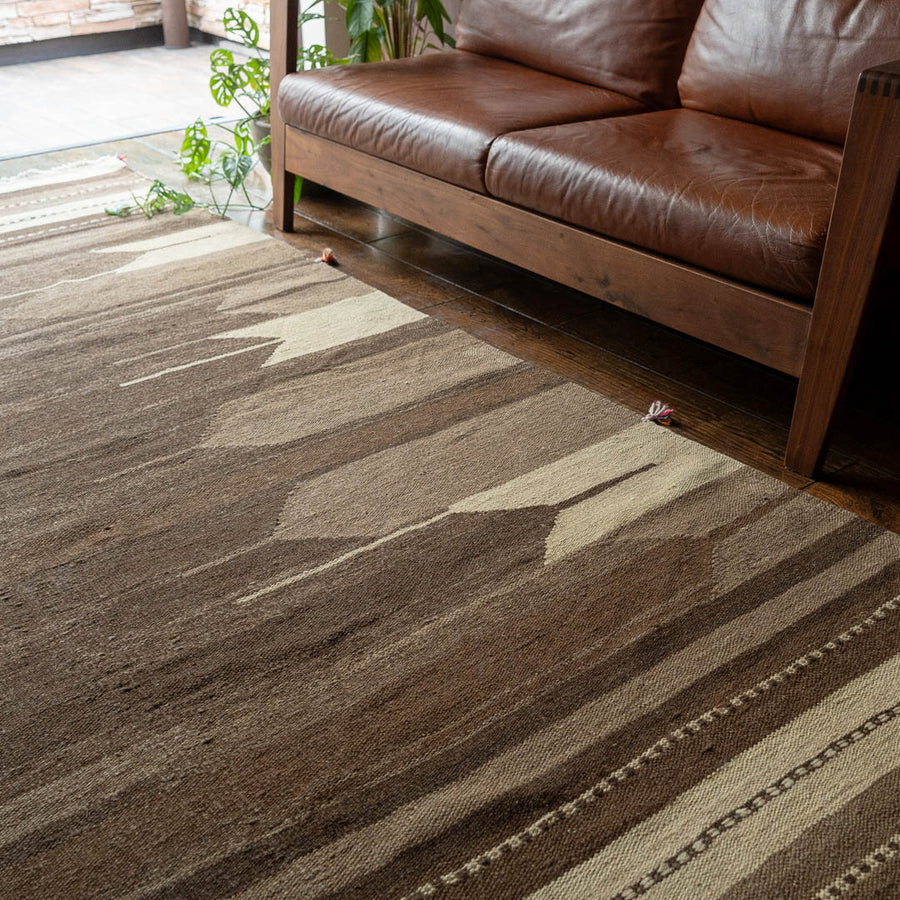 ペルシャキリム (キリム) ペルシャ絨毯 150x106cm 手織りラグ キリム ペルシャ手織りキリム リビングサイズ 大きめ(約200×300cm以上