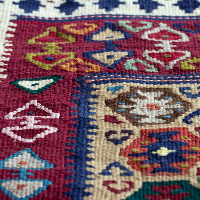ペルシャ手織りキリム　クッション（ヴィンテージ）