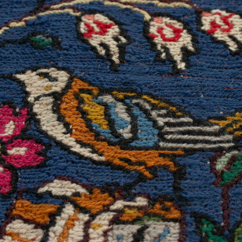 ペルシャ手織りキリム　ウール　ラグ　アゼルバイジャン　105×130cm