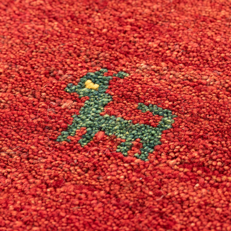 ギャッベ　ペルシャ手織り絨毯　玄関マット　44×55.5cm