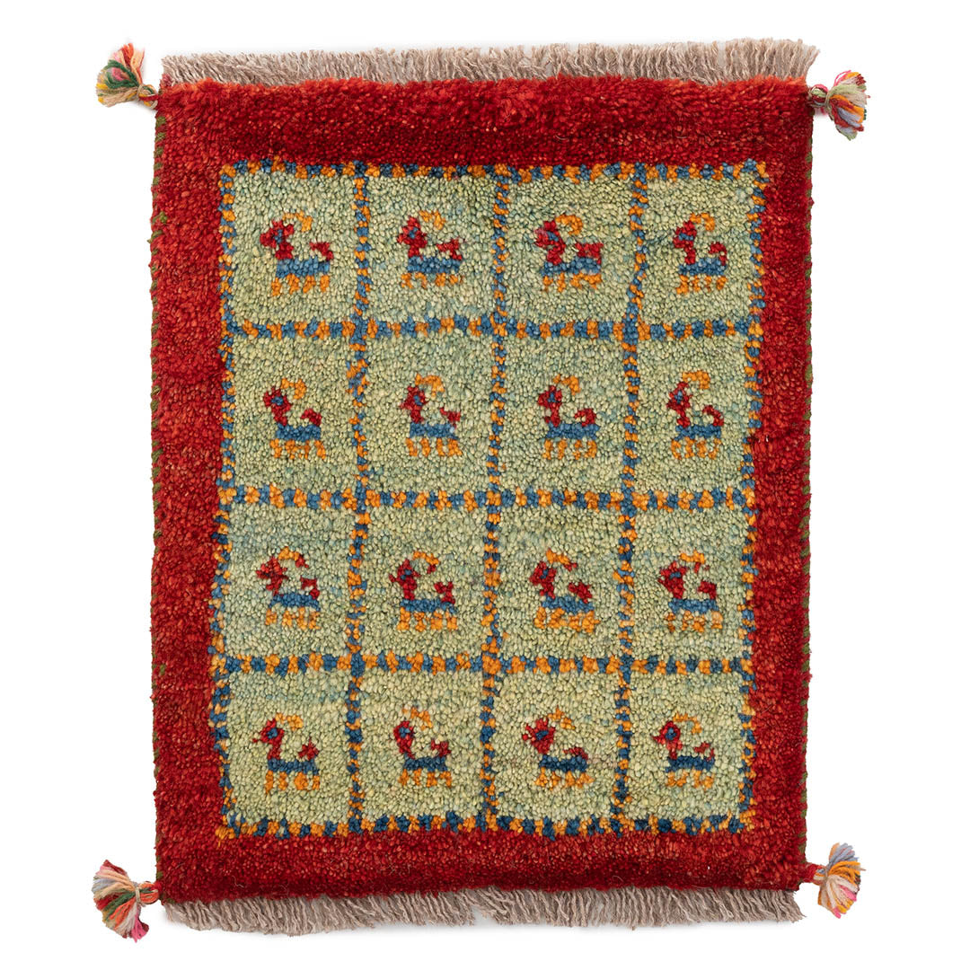 ギャッベ ペルシャ手織り絨毯 玄関マット 40×50cm – Persiadirect