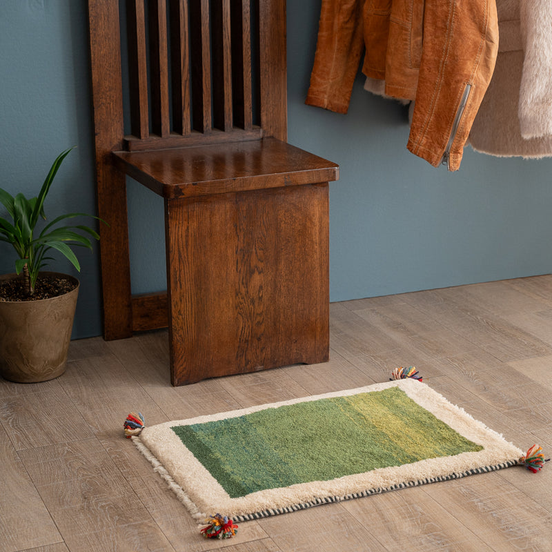 ギャッベ ペルシャ手織り絨毯 玄関マット 40×59cm – Persiadirect