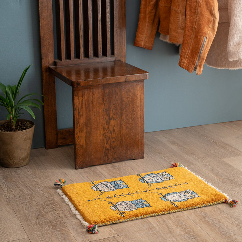 ギャッベ ペルシャ手織り絨毯 玄関マット 38×59cm – Persiadirect
