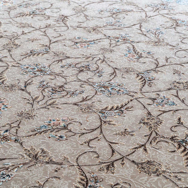 ペルシャカーペット ラグ ミトラ柄 グレージュ色 200×250cm – Persiadirect