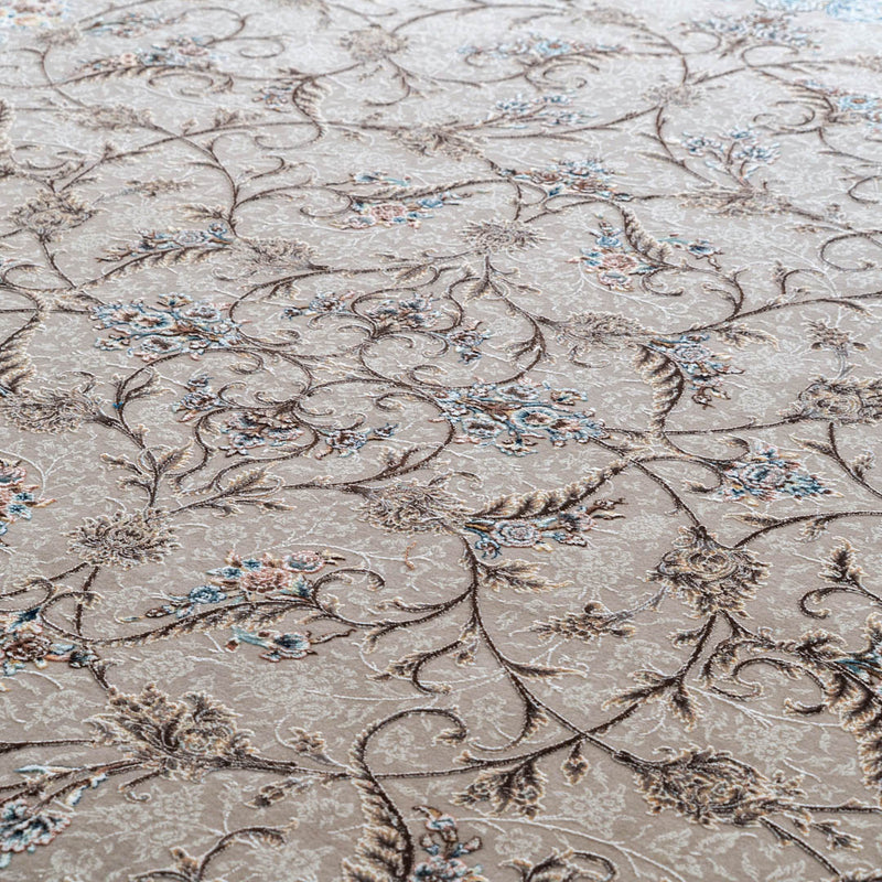 ペルシャカーペット ラグ ミトラ柄 グレージュ色 200×250cm – Persiadirect