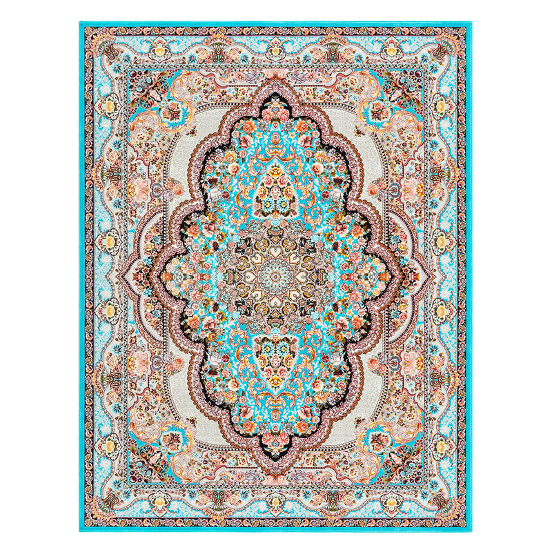 ペルシャカーペット　ラグ　ベヘシト柄　ブルー　150×200cm