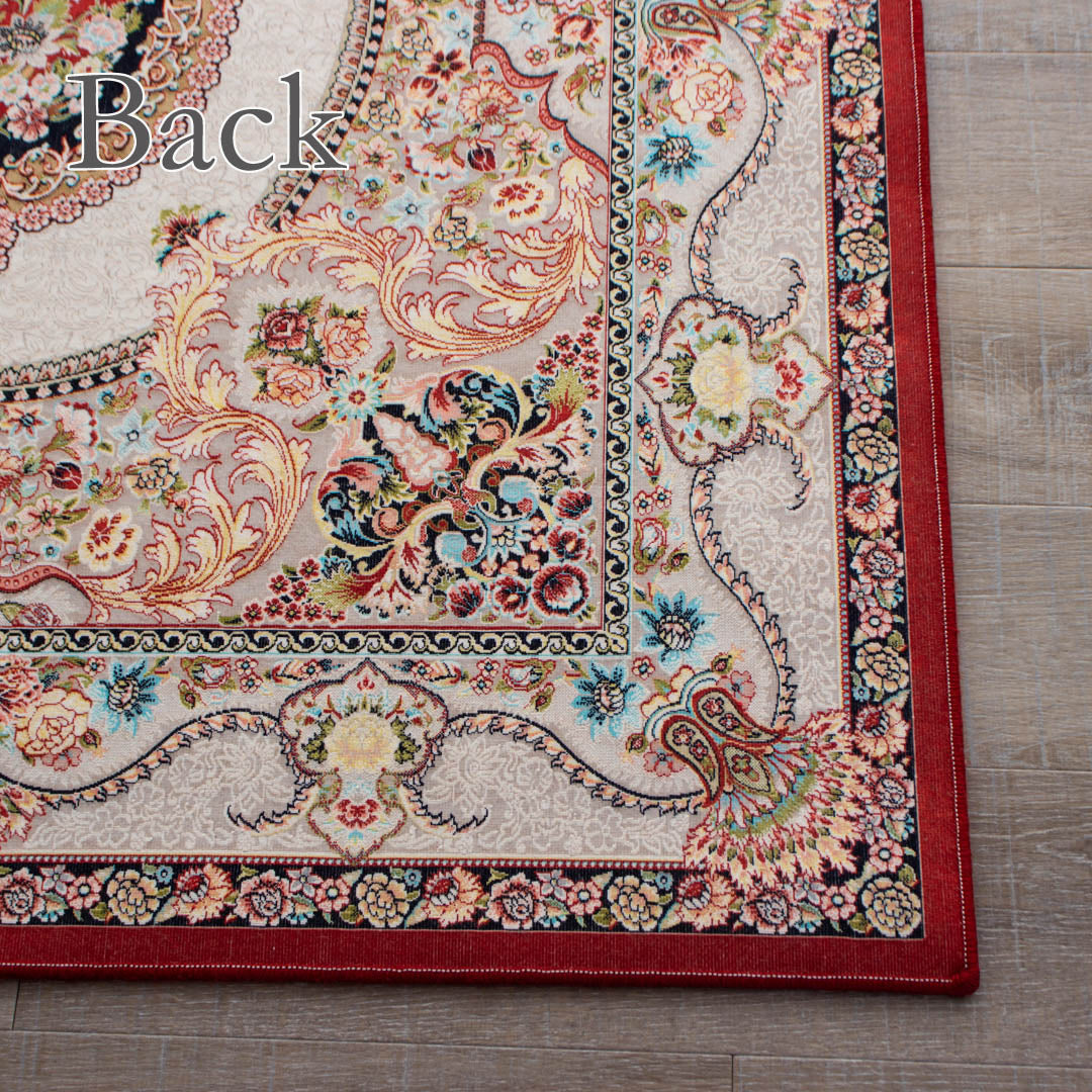 ペルシャカーペット ラグ ベヘシト柄 レッド 150×200cm OUTLET