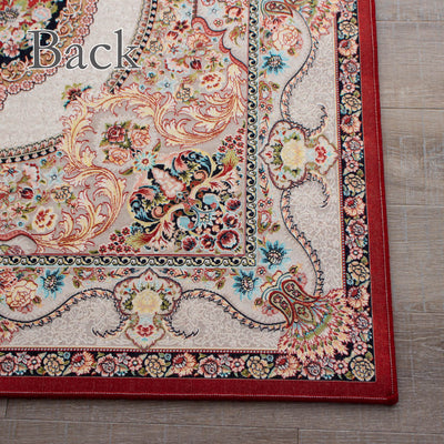 ペルシャカーペット　ラグ　ベヘシト柄　レッド　150×200cm