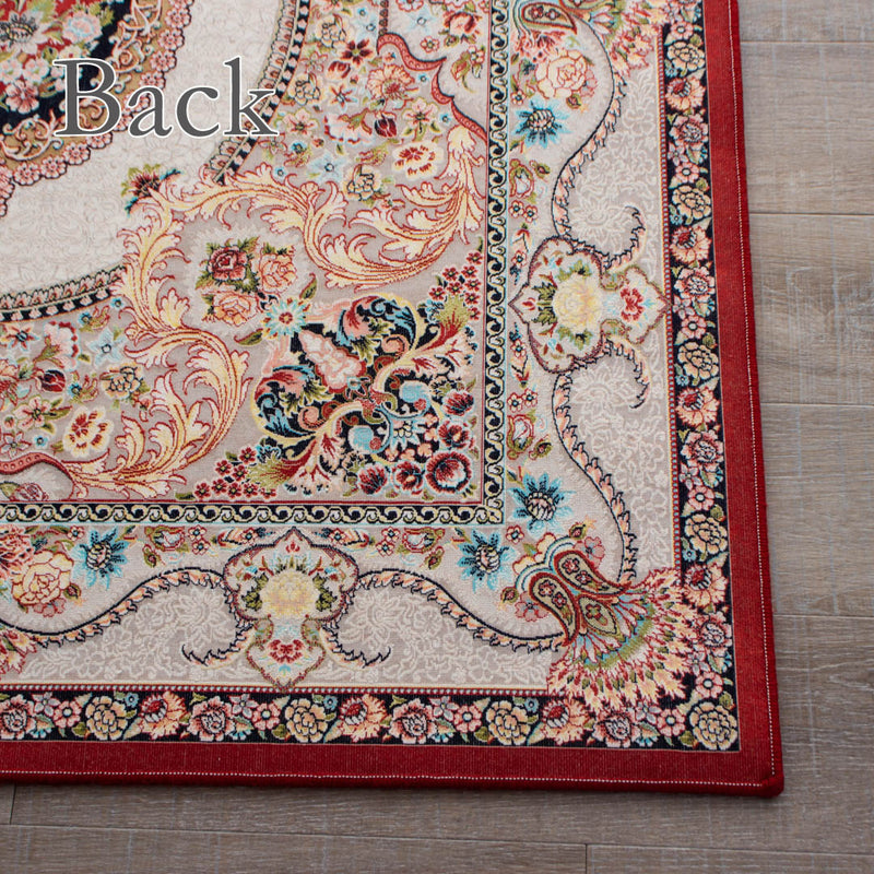 ペルシャカーペット　ラグ　ベヘシト柄　レッド　150×200cm