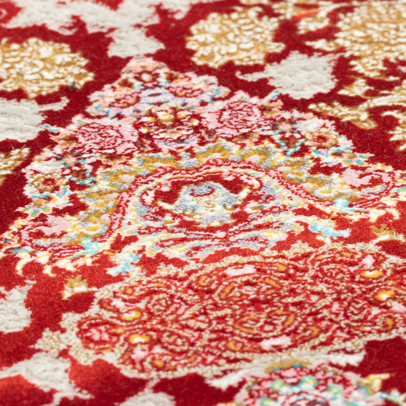 ペルシャカーペット　ラグ　フィルゼ柄　レッド　150×200cm