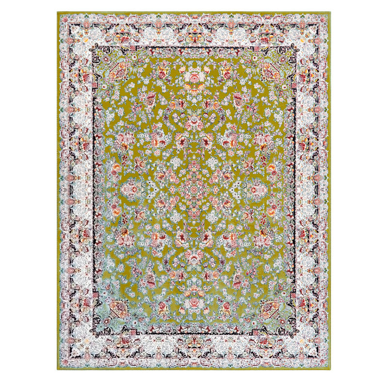 ペルシャカーペット　ラグ　イェキタ柄　グリーン　150×200cm