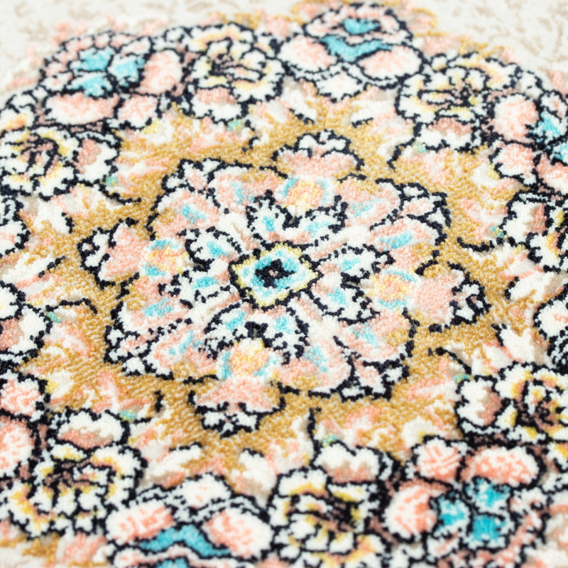 ペルシャカーペット　ラグ　マーアフシャン柄　ベージュ　150×200cm