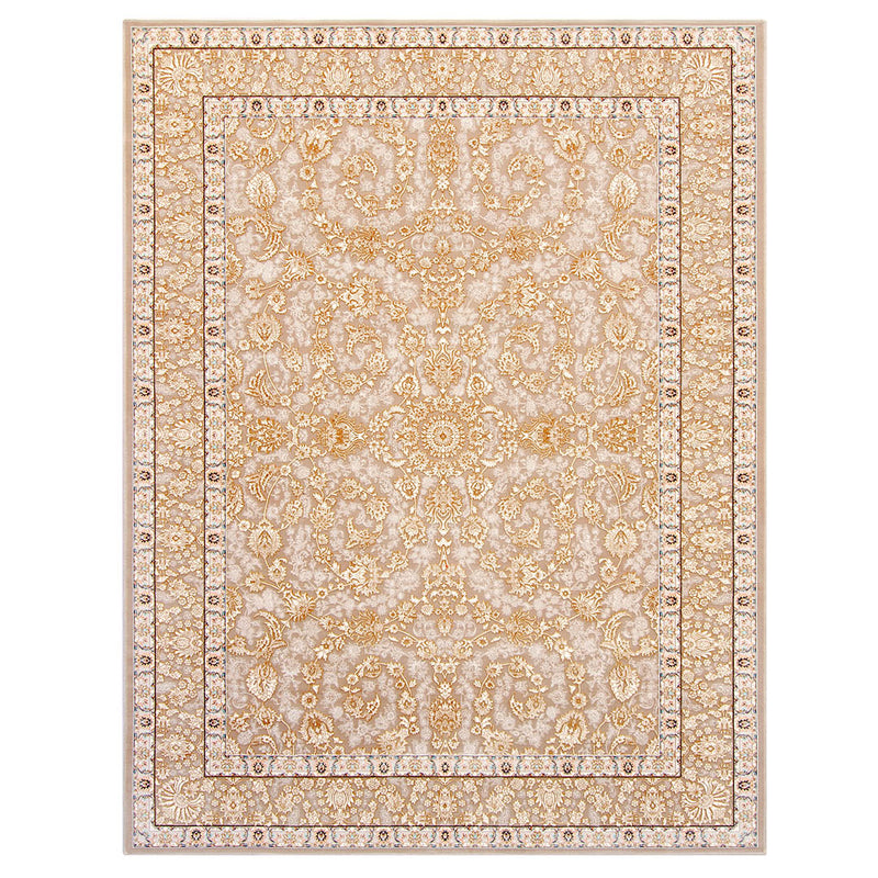 ペルシャカーペット　ラグ　マールー柄　ベージュ　150×200cm