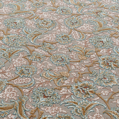 ペルシャカーペット　ラグ　マルス柄　ロージーアイボリー色　150×200cm