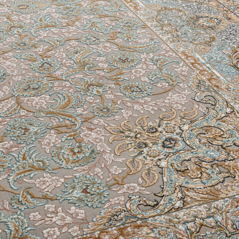 ペルシャカーペット　ラグ　マルス柄　ロージーアイボリー色　150×200cm
