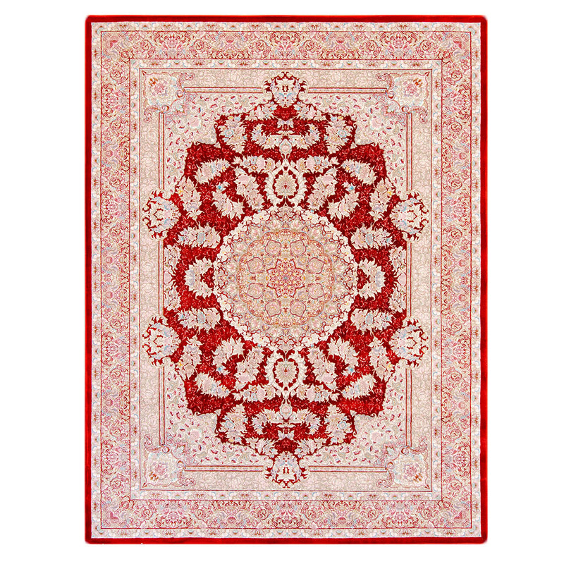 ペルシャカーペット　ラグ　ニールファール柄　レッド　150×200cm