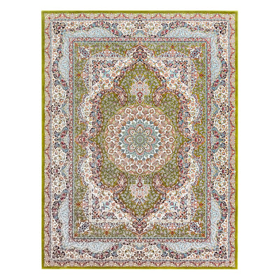 ペルシャカーペット　ラグ　サーラール柄　グリーン　150×200cm