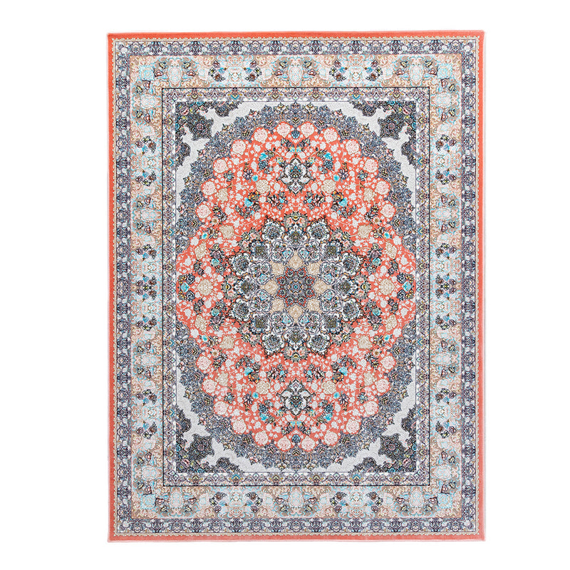 ペルシャカーペット　ラグ　スーザン柄　サーモンピンク　150×200cm