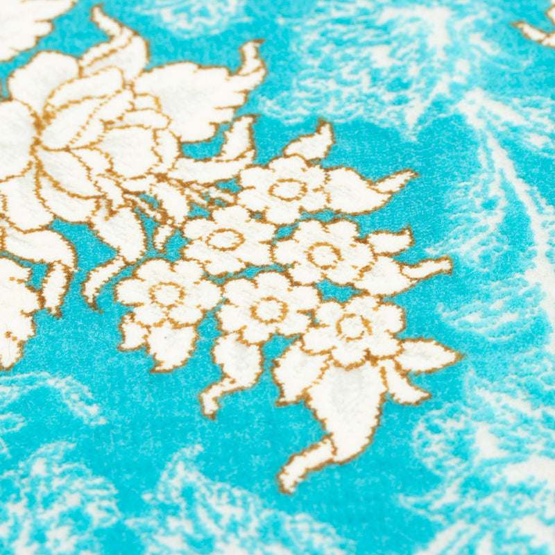 ペルシャカーペット　ラグ　ザルリン柄　ブルー　150×200cm　OUTLET