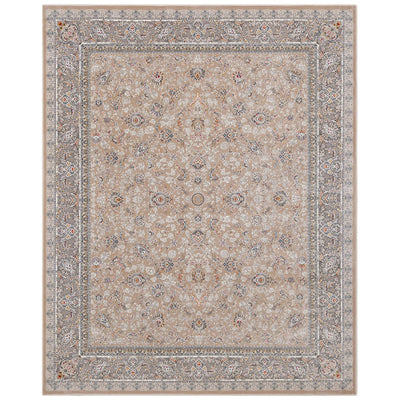 ペルシャカーペット　ラグ　バーラン柄　アイボリー色　200×250cm