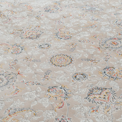 ペルシャカーペット　ラグ　バーラン柄　アイボリー色　200×250cm