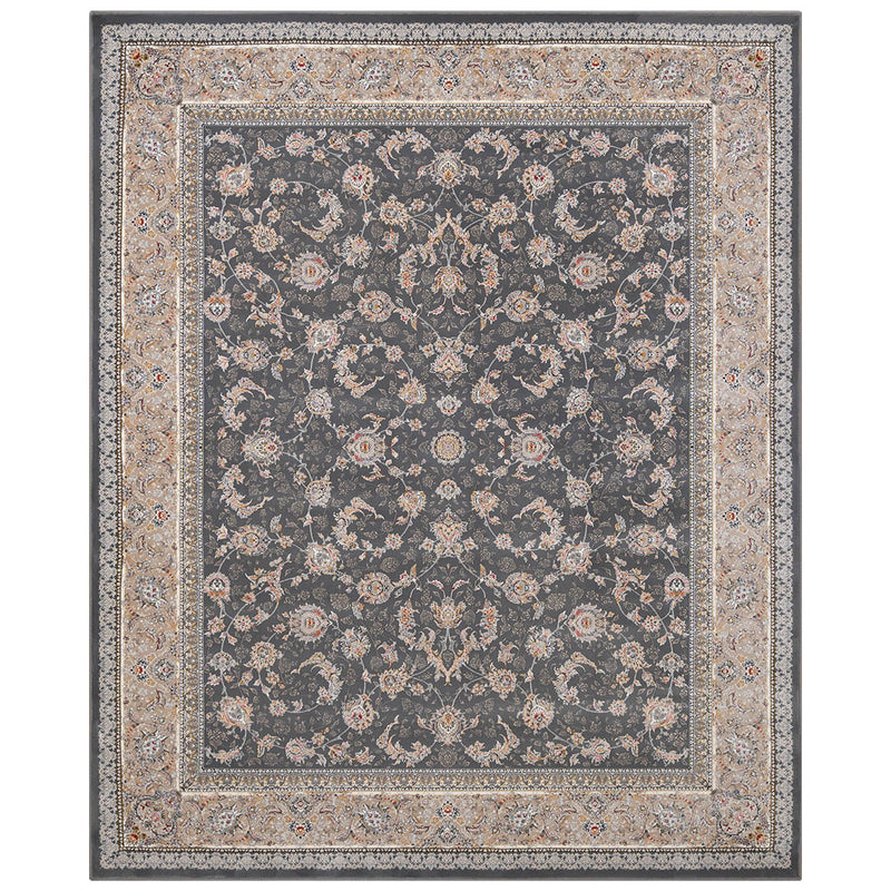 ペルシャカーペット　ラグ　バーラン柄　シルバーグレー色　200×250cm