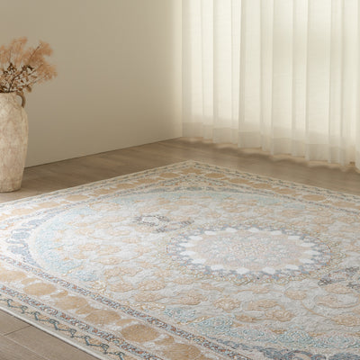 ペルシャカーペット　ラグ　ネギン柄　カフェグレー色　200×250cm
