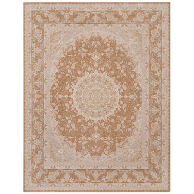 ペルシャカーペット　ラグ　シャディ柄　ヴィンテージネスカフェ色　200×250cm