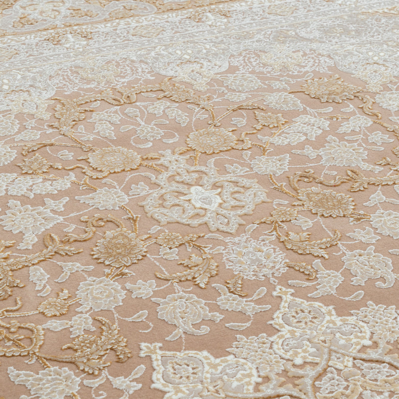 ペルシャカーペット　ラグ　シャディ柄　ヴィンテージネスカフェ色　200×250cm