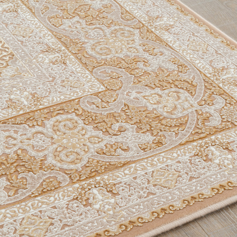 ペルシャカーペット　ラグ　シャディ柄　ヴィンテージネスカフェ色　200×250cm
