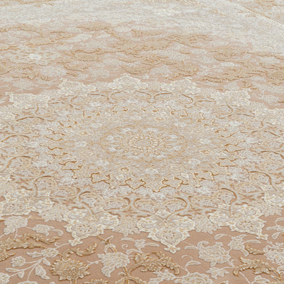 ペルシャカーペット　ラグ　シャディ柄　ヴィンテージネスカフェ色　200×250cm