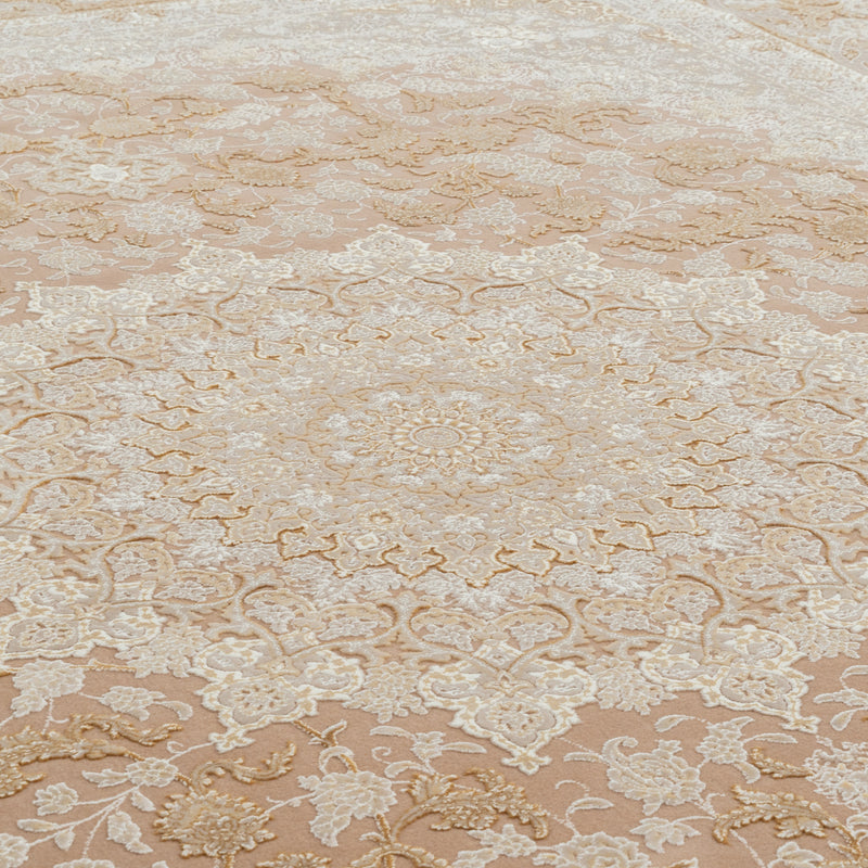 ペルシャカーペット　ラグ　シャディ柄　ヴィンテージネスカフェ色　200×250cm