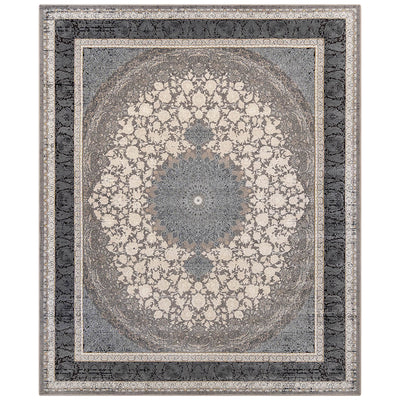 ペルシャカーペット　ラグ　ソナ柄　ナイトグレー色　200×250cm