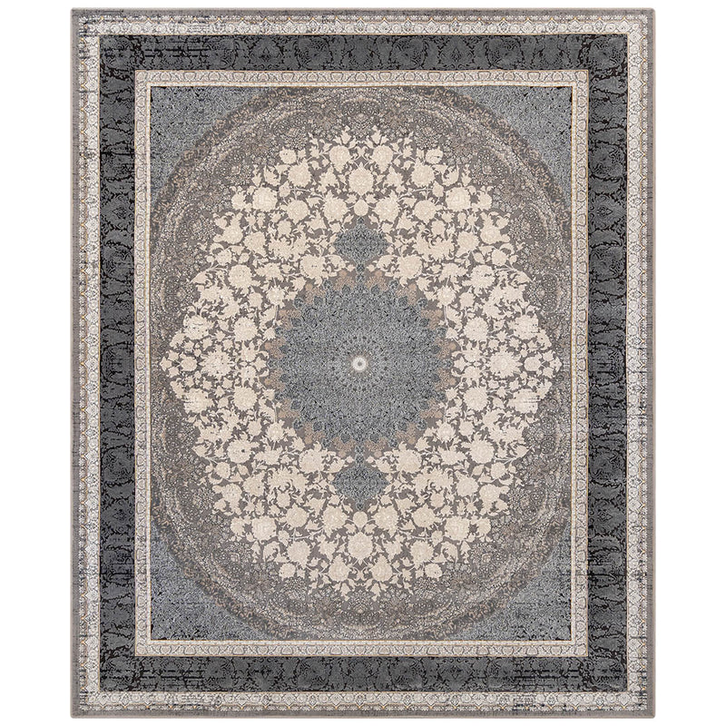 ペルシャカーペット　ラグ　ソナ柄　ナイトグレー色　200×250cm