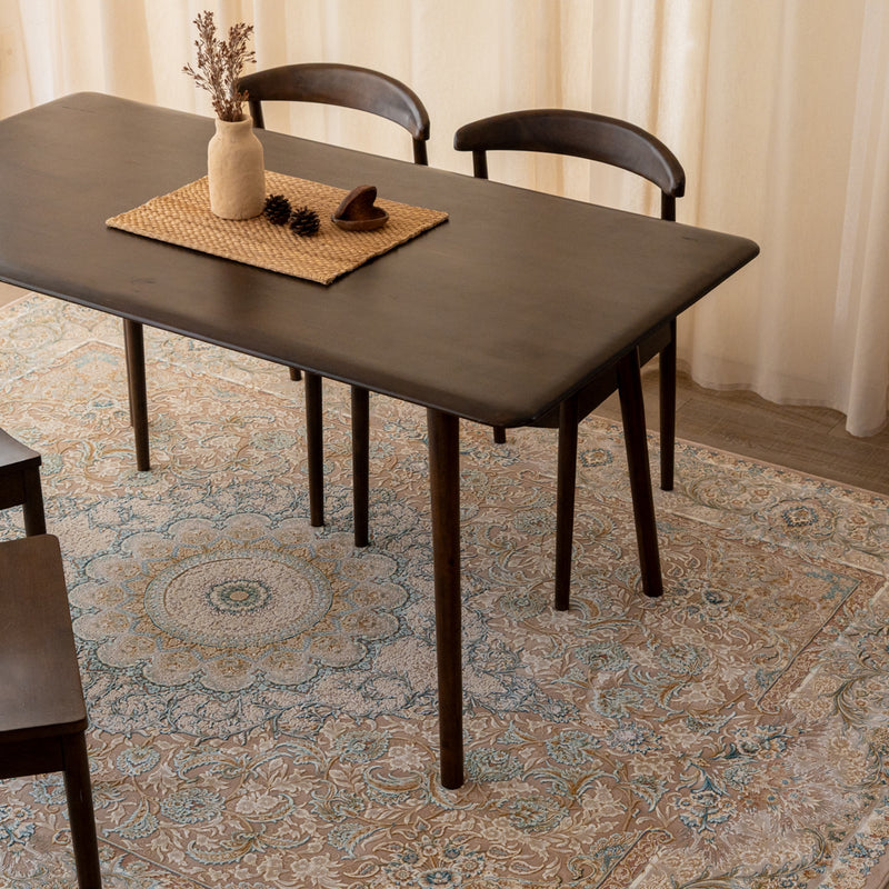 ペルシャカーペット　ラグ　タラネ柄　ネスカフェ色　200×250cm