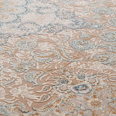 ペルシャカーペット　ラグ　タラネ柄　ネスカフェ色　200×250cm