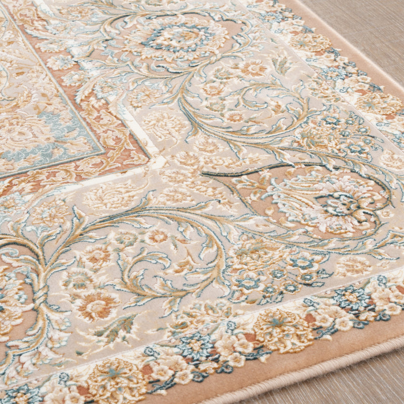 ペルシャカーペット　ラグ　タラネ柄　ネスカフェ色　200×250cm