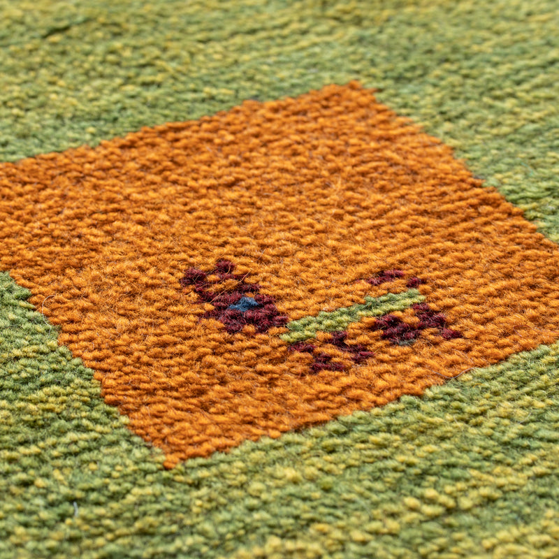 ペルシャ手織りギャッベ　玄関マット他　約60×90cm