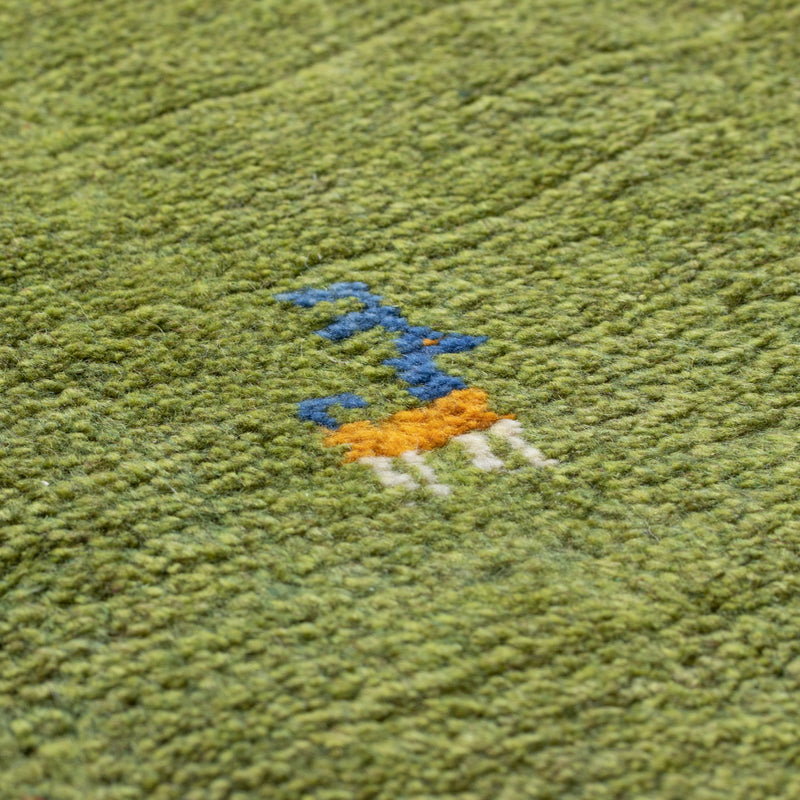 ペルシャ手織りギャッベ　玄関マット他　約60×90cm