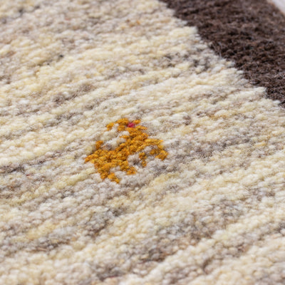 ペルシャ手織りギャッベ　玄関マット他　約60×90cm