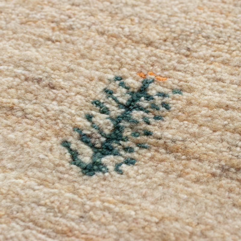 ペルシャ手織りギャッベ　玄関マット他　約60×90cm